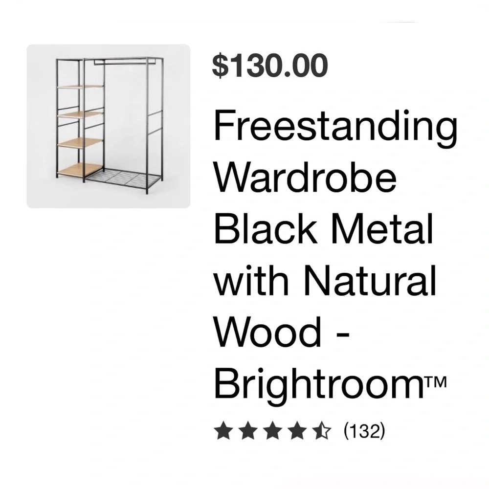 Brightroom™ Freestanding Extended Wardrobe